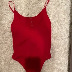 Red bodysuit